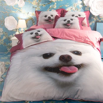 Lovely White red Dog animal bedding sets Twin Queen King Size 3/4pcs Bed Linen Duvet Cover soft Pillowcase Suitable for kid girl
Lovely White red Dog animal bedding sets Twin Queen King Size 3/4pcs Bed Linen Duvet Cover soft Pillowcase Suitable for kid girl