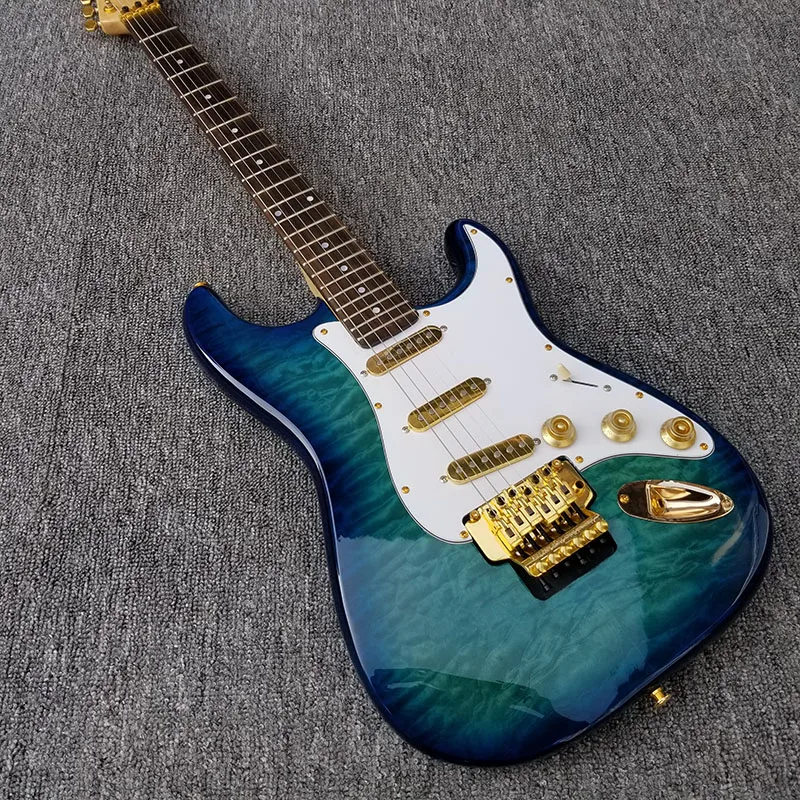 in stock High quality electric guitar, quilted maple top and Rosewood Fingerboard,Locking tuners,Golden Hardware
in stock High quality electric guitar, quilted maple top and Rosewood Fingerboard,Locking tuners,Golden Hardware