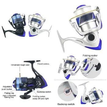 Hot Selling Fishing Standard Speed Bait Feeder Spinning Reel Spinning Reels Fishing Light Weight Ultra Smooth
Hot Selling Fishing Standard Speed Bait Feeder Spinning Reel Spinning Reels Fishing Light Weight Ultra Smooth