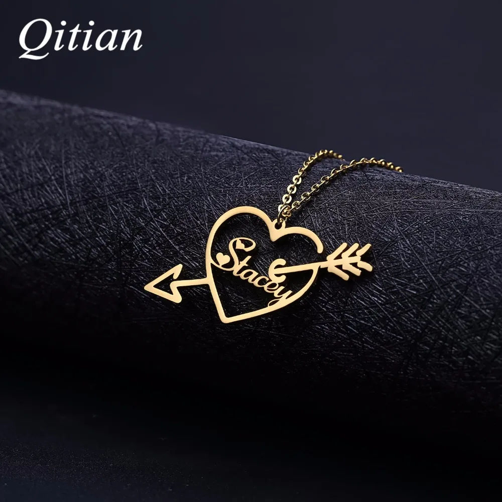 Customized Name Necklace With Arrow heart Necklaces & Pendants For Women Stainless Steel Men Jewelry Customized Gift
Customized Name Necklace With Arrow heart Necklaces & Pendants For Women Stainless Steel Men Jewelry Customized Gift