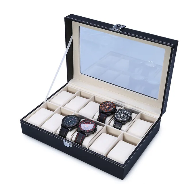 2019 High Quality PU Leather 6 10 12 Slots Wrist Watch Display Box Storage Holder Organizer Watch Case Jewelry Dispay Watch Box
2019 High Quality PU Leather 6 10 12 Slots Wrist Watch Display Box Storage Holder Organizer Watch Case Jewelry Dispay Watch Box