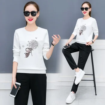 Set female autumn and winter new elegant casual round neck loose long-sleeved shirt+ thin trousers temperament fashion two-piece
Set female autumn and winter new elegant casual round neck loose long-sleeved shirt+ thin trousers temperament fashion two-piece