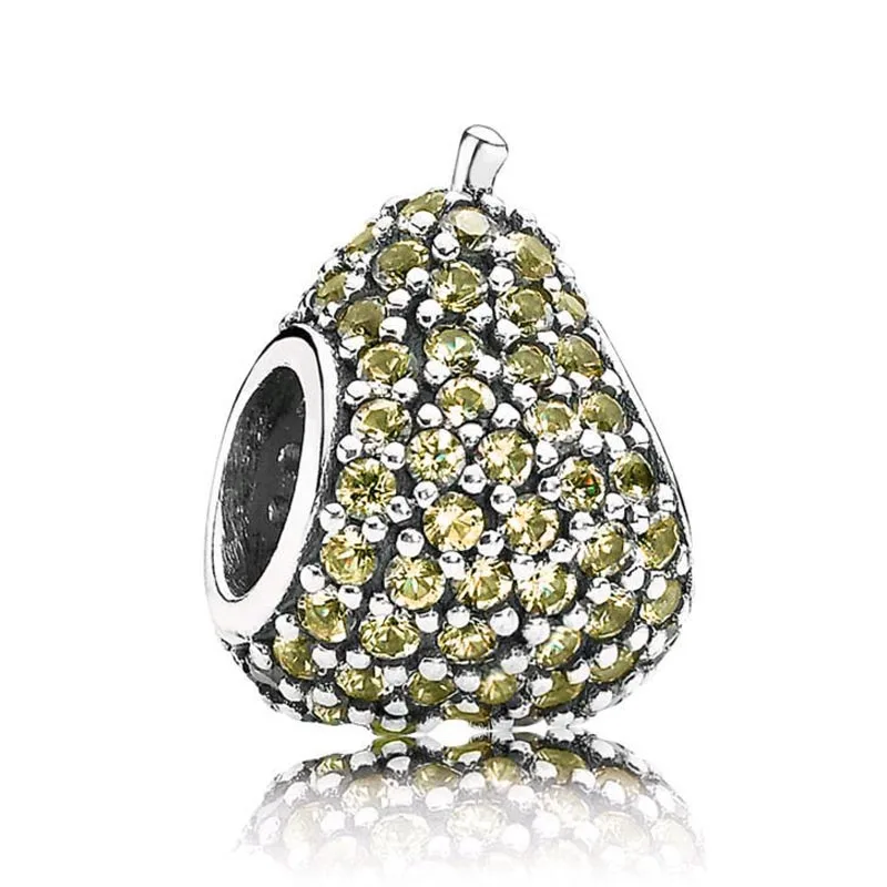 Authentic 925 Sterling Silver Bead Charm Pave Whimsical Pear With Full Crystal Beads Fit Pandora Bracelet Bangle DIY Jewelry
Authentic 925 Sterling Silver Bead Charm Pave Whimsical Pear With Full Crystal Beads Fit Pandora Bracelet Bangle DIY Jewelry