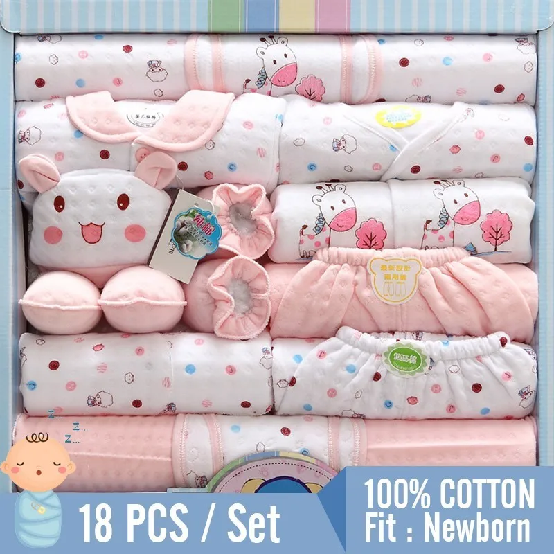 18 Piece Newborn Baby Set Boy Clothes 100% Cotton Infant Suit Baby Girl Clothes Outfits Pants Baby Clothing Hat Bib Caps 0-12M
18 Piece Newborn Baby Set Boy Clothes 100% Cotton Infant Suit Baby Girl Clothes Outfits Pants Baby Clothing Hat Bib Caps 0-12M
