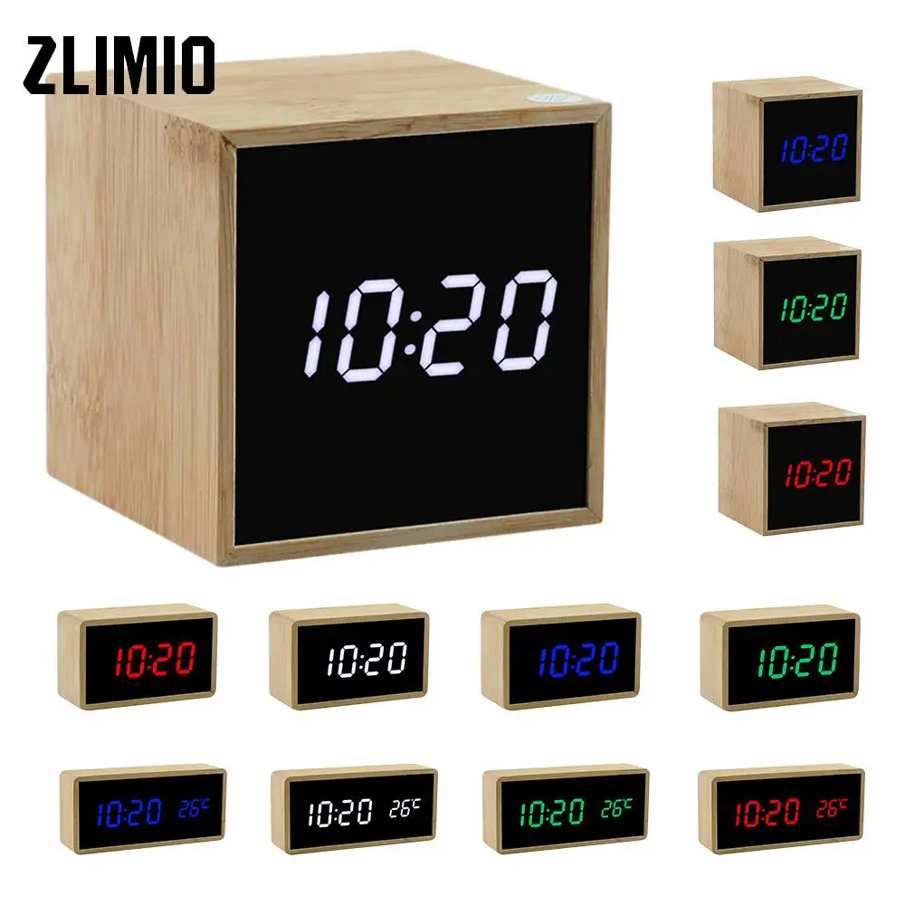 Wooden Digital Mirror Alarm Clock LED Display Temperature Digital Watch Table Sounds Control Night wake up Light Digital Desktop
Wooden Digital Mirror Alarm Clock LED Display Temperature Digital Watch Table Sounds Control Night wake up Light Digital Desktop