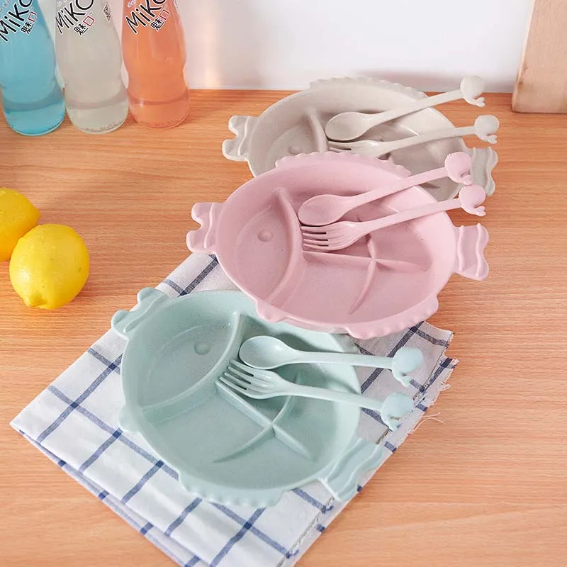 3Pcs Set Bamboo Baby Tableware Kids Divided Bowl Children Plate+Spoon+Fork Baby Feeding Dinnerware Eating Food Dishes
3Pcs Set Bamboo Baby Tableware Kids Divided Bowl Children Plate+Spoon+Fork Baby Feeding Dinnerware Eating Food Dishes