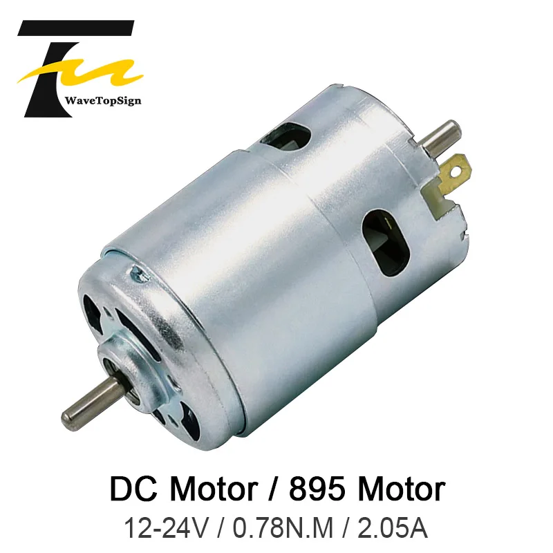 WaveTopSign Micro 895 Motor DC12-24V High Power Generator 2.05A 12000RPM Double Ball Bearing Large Torque
WaveTopSign Micro 895 Motor DC12-24V High Power Generator 2.05A 12000RPM Double Ball Bearing Large Torque