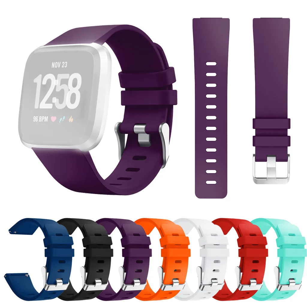 Soft Silicone Sports Band Soft Silicone Strap Replacement Band Wristband for Fitbit Versa Lite Watch Band #20
Soft Silicone Sports Band Soft Silicone Strap Replacement Band Wristband for Fitbit Versa Lite Watch Band #20