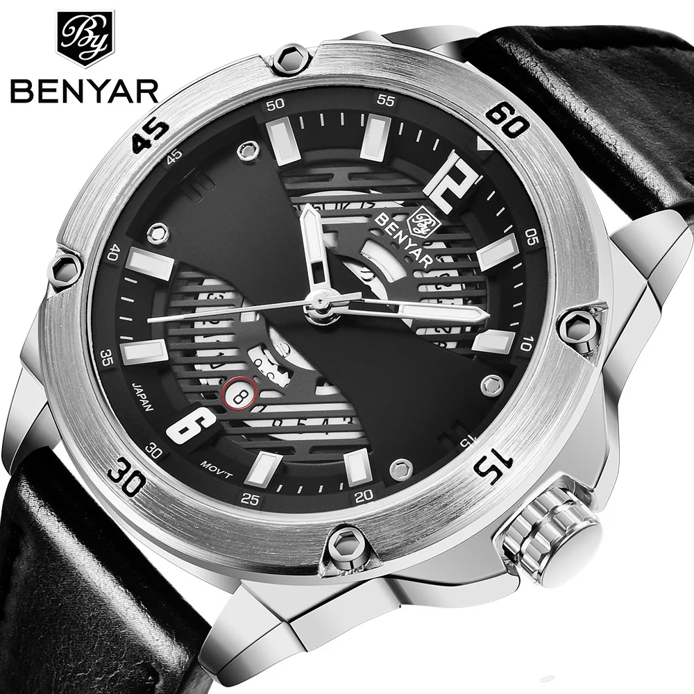 BENYAR Men's Watches New Fashion Men's Sports Watch Top Brand Luxury Quartz Wristwatch Man Quartz Clock Relogio Masculino
BENYAR Men's Watches New Fashion Men's Sports Watch Top Brand Luxury Quartz Wristwatch Man Quartz Clock Relogio Masculino