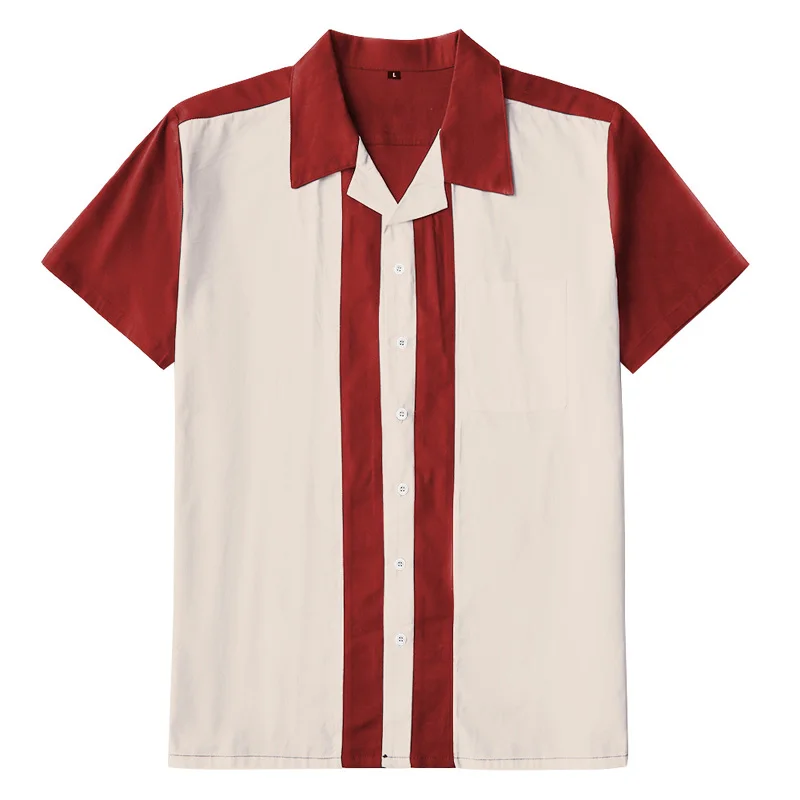 Casual Men Shirts Short Sleeve Rockabilly Vintage 50's American Style Hip Hop Cowboy Shirts Western Clothing Bowling Shirts
Casual Men Shirts Short Sleeve Rockabilly Vintage 50's American Style Hip Hop Cowboy Shirts Western Clothing Bowling Shirts
