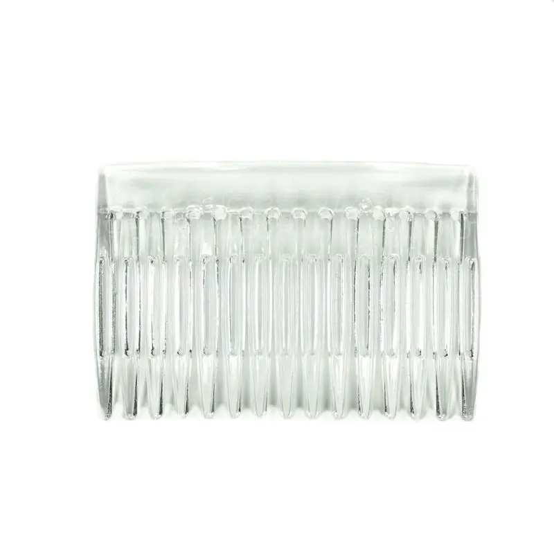 7x5cm 15 Teeth Fancy DIY Plastic Hair Comb Women Bridal Wedding Veil Holder Transparent Beauty Styling Tool
7x5cm 15 Teeth Fancy DIY Plastic Hair Comb Women Bridal Wedding Veil Holder Transparent Beauty Styling Tool