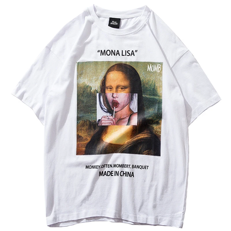 UplzCoo New hip hop Men T-ShirtsMona Lisa T-Shirt Harajuku Cotton Short T shirt Men Women Streetwear Tops Tees hipster XL JA199
UplzCoo New hip hop Men T-ShirtsMona Lisa T-Shirt Harajuku Cotton Short T shirt Men Women Streetwear Tops Tees hipster XL JA199