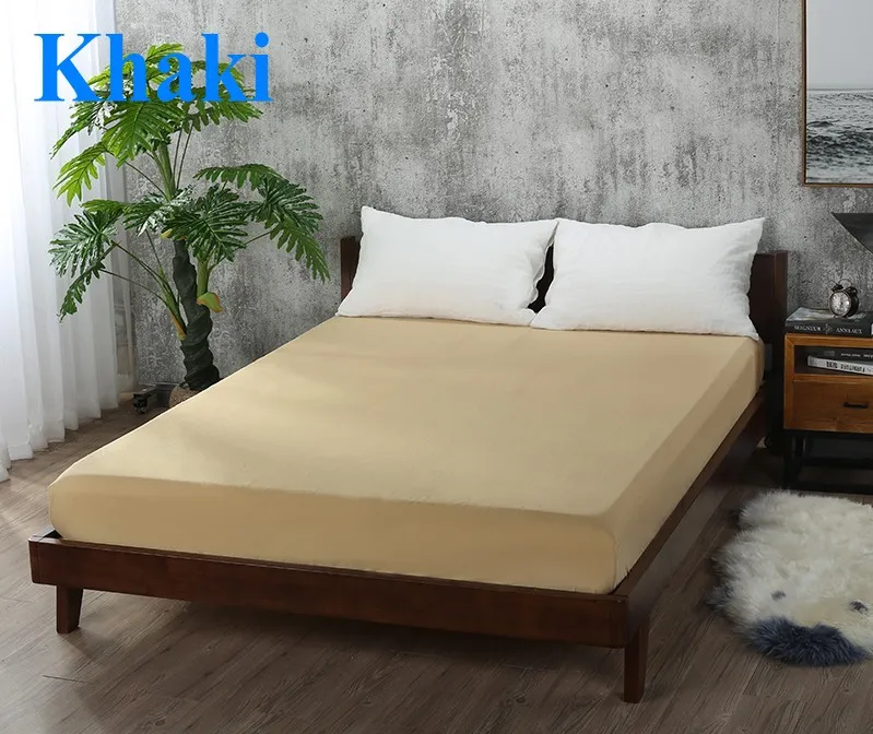 Khaki bed sheet