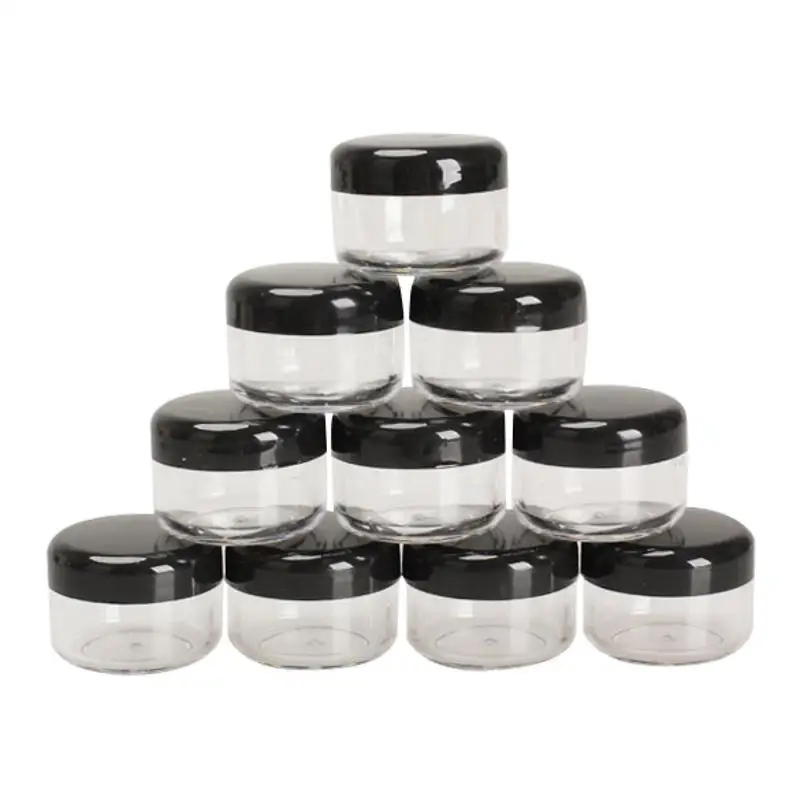 10 pcs Mini Cosmetic Empty Jar Pots Makeup Eye Face Cream Powder Container Acrylic Nail Art Sticks Bead Storage Round Holder Kit
10 pcs Mini Cosmetic Empty Jar Pots Makeup Eye Face Cream Powder Container Acrylic Nail Art Sticks Bead Storage Round Holder Kit