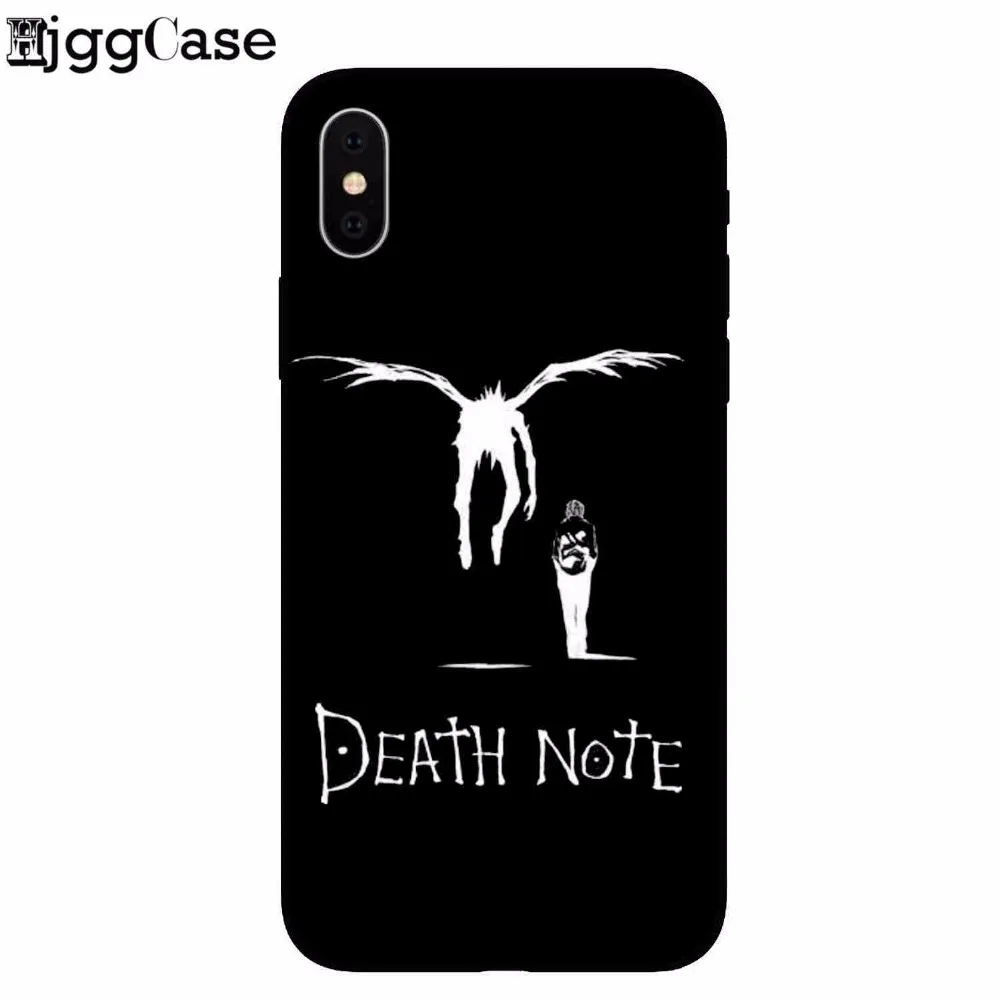 Death Note Ryuk kira TPU soft black silicone Coque Shell Phone Case for Apple iPhone 8 7 6 6S Plus X 5 5S SE Cover Fundas Capa
