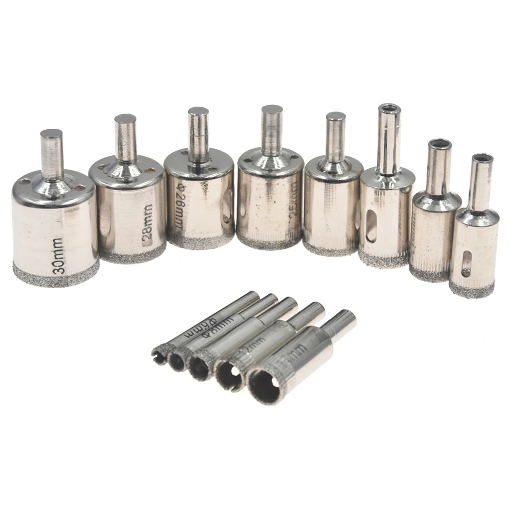 2pcs/set 3-30mm Diamond Coated Core Hole Saw Drill Bits Tool Cutter For Tiles Marble Glass Granite Power Drilling Hand Tool Set
2pcs/set 3-30mm Diamond Coated Core Hole Saw Drill Bits Tool Cutter For Tiles Marble Glass Granite Power Drilling Hand Tool Set