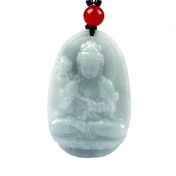 Natural yu guard bodhisattva necklace pendant presents the certificate/ 
Natural yu guard bodhisattva necklace pendant presents the certificate/