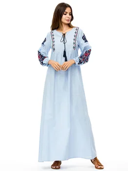 Casual Maxi Dress Embroidery Abaya Plus Size Kimono Vintage Loose Long Robe Gowns Ethnic Bohemia Swing Muslim Islamic Clothing
Casual Maxi Dress Embroidery Abaya Plus Size Kimono Vintage Loose Long Robe Gowns Ethnic Bohemia Swing Muslim Islamic Clothing