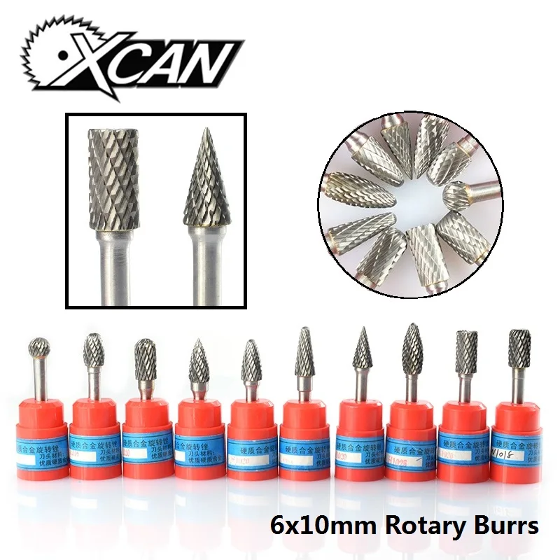 XCAN 1pc 6mm Shank Carbide Double Cut Rotary Burrs 10 Diameter Rotary File Power Tools Accessories Rotary Tools
XCAN 1pc 6mm Shank Carbide Double Cut Rotary Burrs 10 Diameter Rotary File Power Tools Accessories Rotary Tools