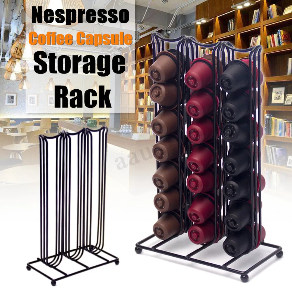 42Cups Metal Black Coffee Capsule Holder Pod Detachable Organizer Stand Coffee Storage Shelf Coffeeware For Nespresso Capsule
42Cups Metal Black Coffee Capsule Holder Pod Detachable Organizer Stand Coffee Storage Shelf Coffeeware For Nespresso Capsule