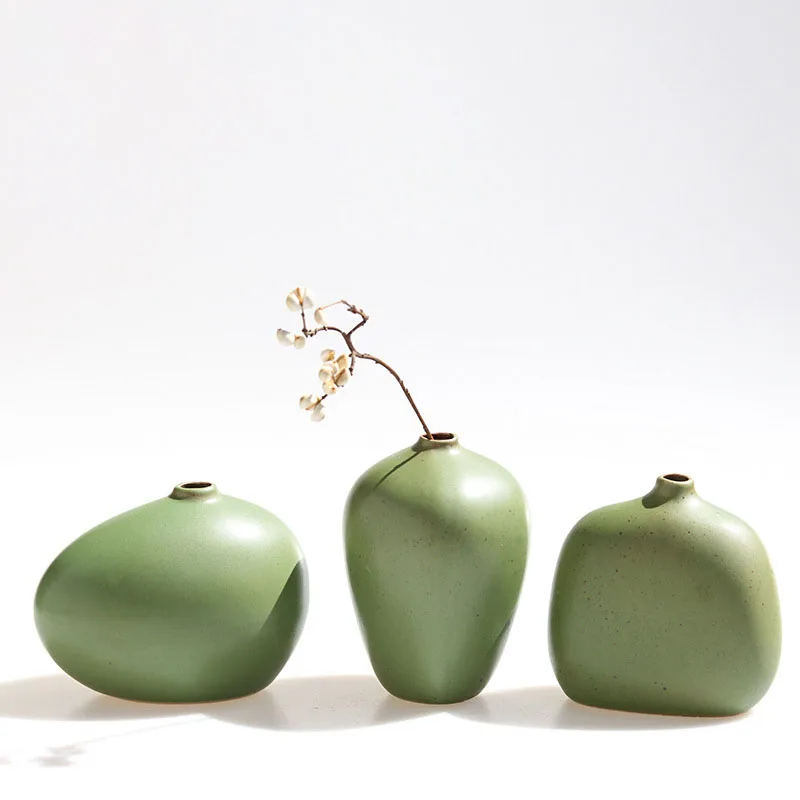 New style green vase tabletop vase ceramic pottery flower holder soft decor outfit Buddhist modern yoga Zen simple elegant
New style green vase tabletop vase ceramic pottery flower holder soft decor outfit Buddhist modern yoga Zen simple elegant