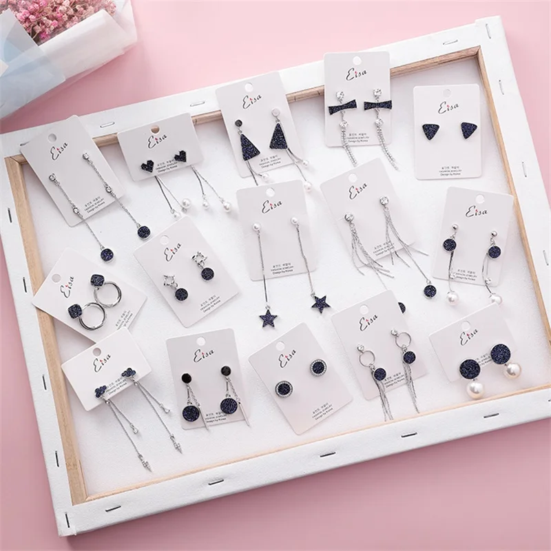 Korean Fashion Quality Elegant Blue Rhinestone Geometry Pearl five-pointed Star love Long Tassel Ladies Earrings Jewelry Female
Korean Fashion Quality Elegant Blue Rhinestone Geometry Pearl five-pointed Star love Long Tassel Ladies Earrings Jewelry Female