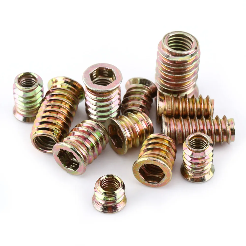 20Pcs/Lot Insert Nuts Wood Furniture Nut Carbon Steel Hex Insert Nuts Threaded For Wood
20Pcs/Lot Insert Nuts Wood Furniture Nut Carbon Steel Hex Insert Nuts Threaded For Wood