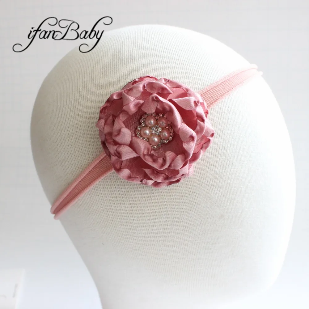 kids girl nylon flower headband (11)