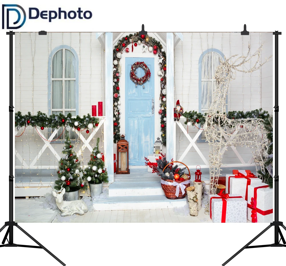Dephoto Christmas Photography Backdrop Tree New Year Blue Door Window Background Steps Photobooth Photocall Photo Studio
Dephoto Christmas Photography Backdrop Tree New Year Blue Door Window Background Steps Photobooth Photocall Photo Studio