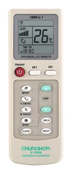 100pcs/Lot CHUNGHOP K-1000E Universal 1000 in 1 A/C Remote Controller for Air Conditioner Retail Blister Pack High Quality
100pcs/Lot CHUNGHOP K-1000E Universal 1000 in 1 A/C Remote Controller for Air Conditioner Retail Blister Pack High Quality