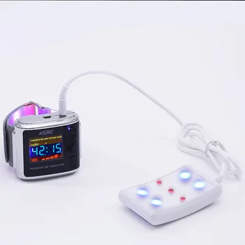 LLLT laser therapy device blue/red semiconductor laser therapy wristwatch High Blood Pressure Improve the Flow High Blood Sugar
LLLT laser therapy device blue/red semiconductor laser therapy wristwatch High Blood Pressure Improve the Flow High Blood Sugar