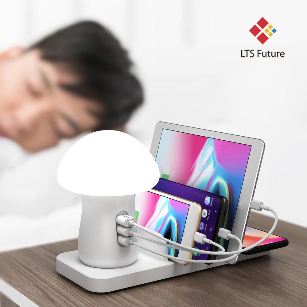 Quick Charger 3.0 Multi USB Charging Station Dock with Fast 10W Wireless Charger for iPhone Samsung and all Smart Phones Tablets
Quick Charger 3.0 Multi USB Charging Station Dock with Fast 10W Wireless Charger for iPhone Samsung and all Smart Phones Tablets