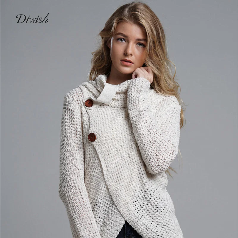 Diwish High-neck Long-sleeved Sweater Women's 2019 Autumn and Winter Newest Loose Fashion Black Sweater cardigans Top
Diwish High-neck Long-sleeved Sweater Women's 2019 Autumn and Winter Newest Loose Fashion Black Sweater cardigans Top