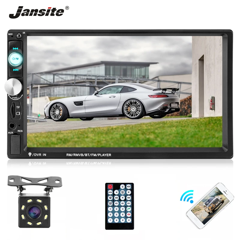 Jansite 7" Double din Car Radio MP5 player with 8 LED light Backup camera Touch screen Auto Radio Player Steering wheel controls
Jansite 7" Double din Car Radio MP5 player with 8 LED light Backup camera Touch screen Auto Radio Player Steering wheel controls