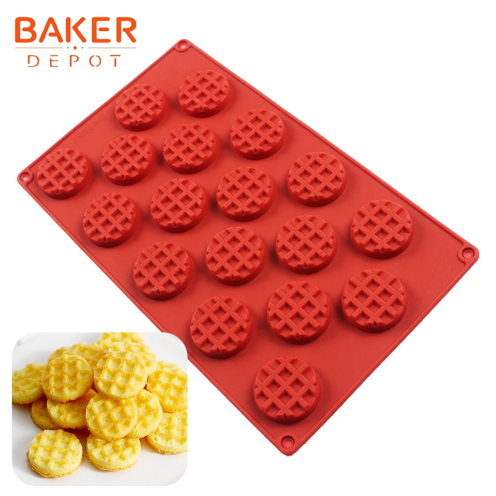 BAKER DEPOT Waffle Silicone chocolate Molds Cookies Biscuit pastry mould candy gummy fondant mold cake decorating bakeware tools
BAKER DEPOT Waffle Silicone chocolate Molds Cookies Biscuit pastry mould candy gummy fondant mold cake decorating bakeware tools