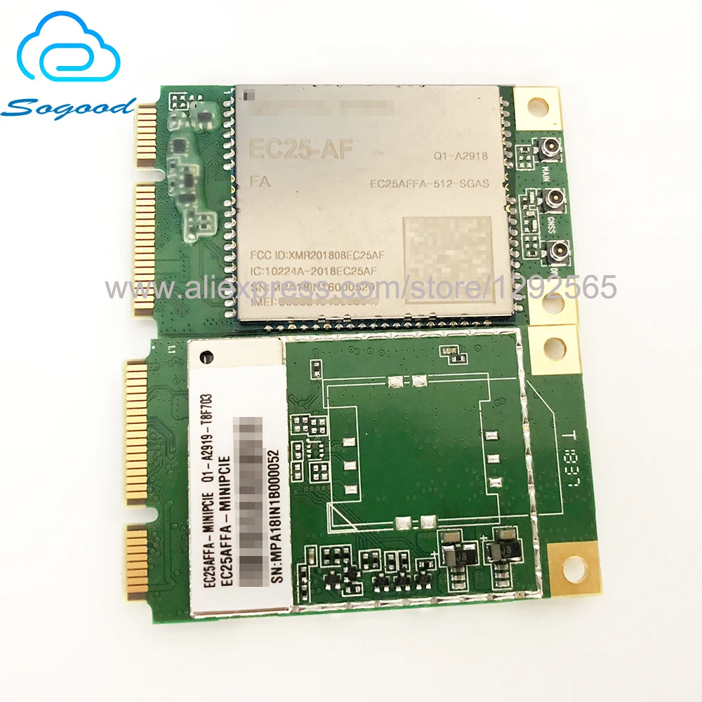 EC25-AF EC25 EC25AFFA-512-SGAS Mini Pcie B2/B4/B5/B12/B13/B14/B66/B71 4G FDD-LTE/TDD-LTD CAT4 Module for North Amercian new
EC25-AF EC25 EC25AFFA-512-SGAS Mini Pcie B2/B4/B5/B12/B13/B14/B66/B71 4G FDD-LTE/TDD-LTD CAT4 Module for North Amercian new
