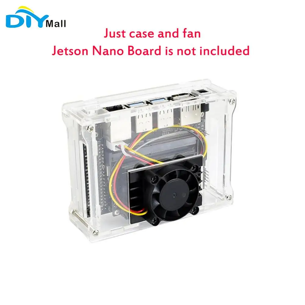 Dedicated Cooling Fan+Acrylic transparent Clear Case (Type A) for Jetson Nano Developer Kit DIYmall
Dedicated Cooling Fan+Acrylic transparent Clear Case (Type A) for Jetson Nano Developer Kit DIYmall