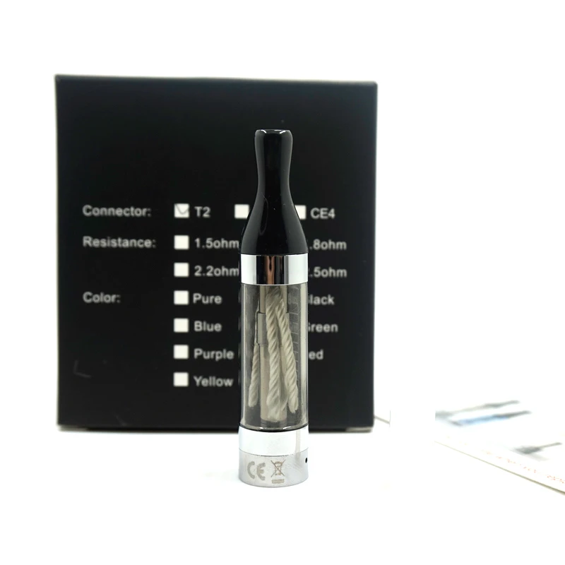 5PCS 100% Original Kanger T2 Atomizer for 510 ego thread with 2.4ml capacity 1.8ohm tank Electronic Cigarette Vape tank
5PCS 100% Original Kanger T2 Atomizer for 510 ego thread with 2.4ml capacity 1.8ohm tank Electronic Cigarette Vape tank