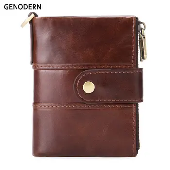 GENODERN Fashion New Men Wallet Double Zipper Male Purse with Coin Card Holder Genuine Leather Wallet for Men
GENODERN Fashion New Men Wallet Double Zipper Male Purse with Coin Card Holder Genuine Leather Wallet for Men
