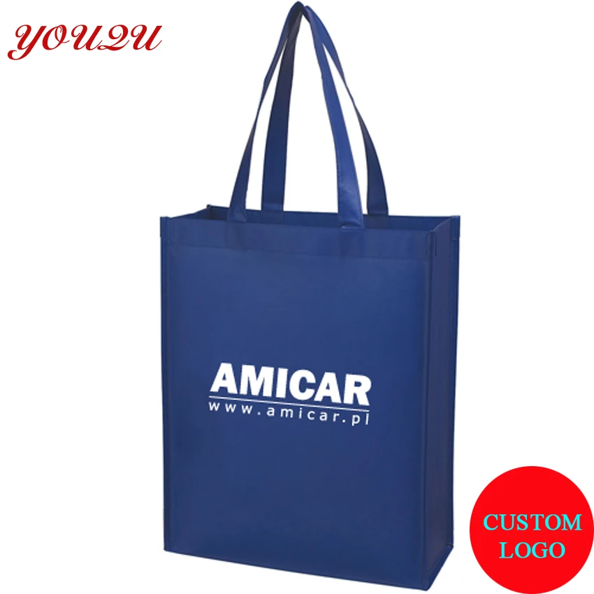 Promotion non woven bag with logo printing reusable material