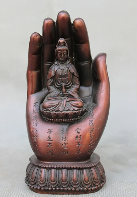 S2497 Chinese Pure Bronze Pot Kwan-yin GuanYin In Shakyamuni Sakyamuni Hand Statue D0318
S2497 Chinese Pure Bronze Pot Kwan-yin GuanYin In Shakyamuni Sakyamuni Hand Statue D0318