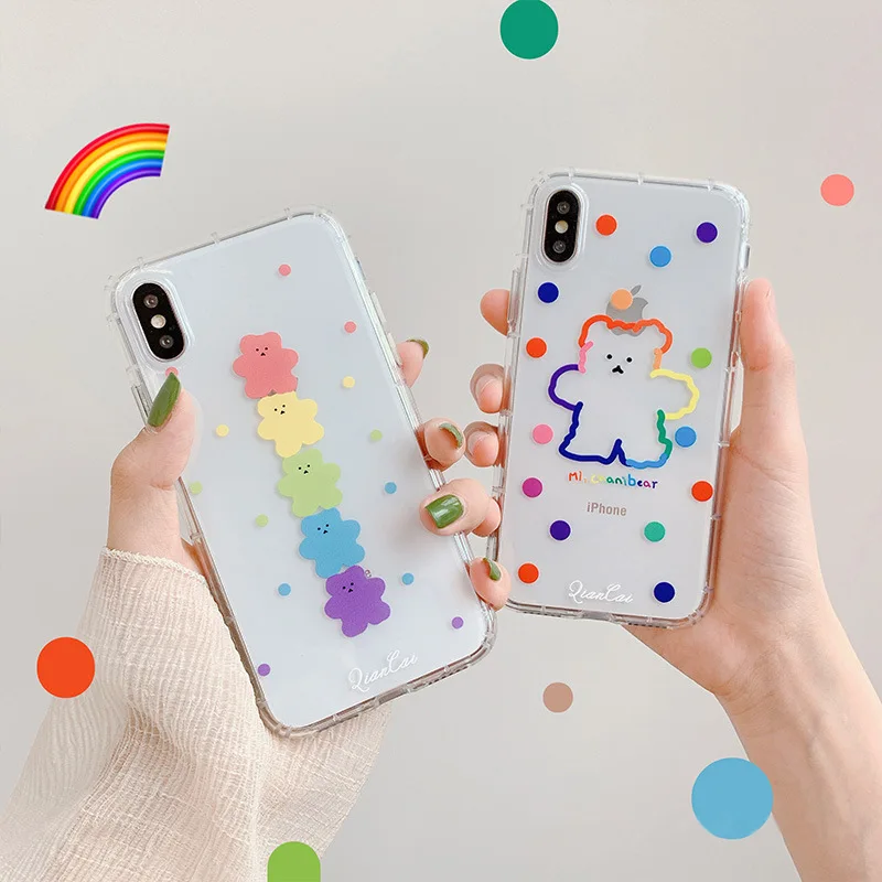 Cute Bear Gummy Candy Phone case for For iPhone X XR XS Max 7 8 6 6s Plus Case Transparent Silicone Small Fresh Soft Case Girls
Cute Bear Gummy Candy Phone case for For iPhone X XR XS Max 7 8 6 6s Plus Case Transparent Silicone Small Fresh Soft Case Girls