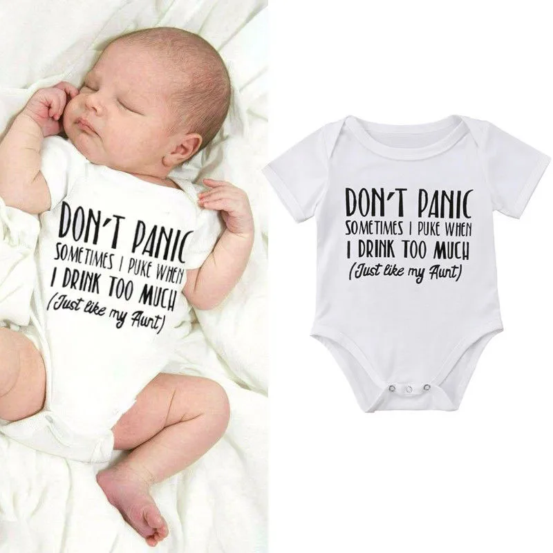 Funny Letters Newborn Baby Girl Boy Bodysuit Sunsuit Baby Clothing Children Unisex Leotard Body Tops
Funny Letters Newborn Baby Girl Boy Bodysuit Sunsuit Baby Clothing Children Unisex Leotard Body Tops