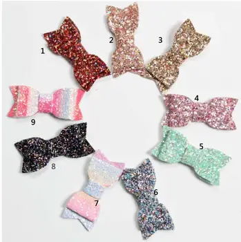9color Artificial Leather Glitter Leather Hair Bow Clips New Big Bow infant Girl Hairpin Artificial Leather Striped Barrette
9color Artificial Leather Glitter Leather Hair Bow Clips New Big Bow infant Girl Hairpin Artificial Leather Striped Barrette