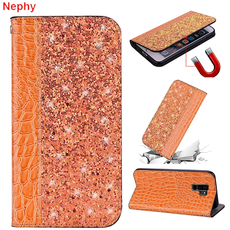 Glitter flip Leather wallet Cell Phone Case for Samsung galaxy S8 S9 Plus Note 9 A8 J8 J6 J4 2018 J7 J5 Prime J3 Pro duos Cover
Glitter flip Leather wallet Cell Phone Case for Samsung galaxy S8 S9 Plus Note 9 A8 J8 J6 J4 2018 J7 J5 Prime J3 Pro duos Cover