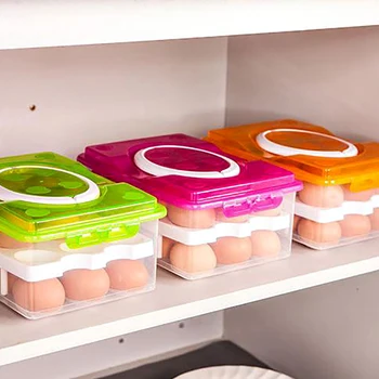 PP Double Egg Storage Box For Kitchen Refrigerator Keeping Fresh Organizer Transparent Portable 24 Egg Storage Containers
PP Double Egg Storage Box For Kitchen Refrigerator Keeping Fresh Organizer Transparent Portable 24 Egg Storage Containers