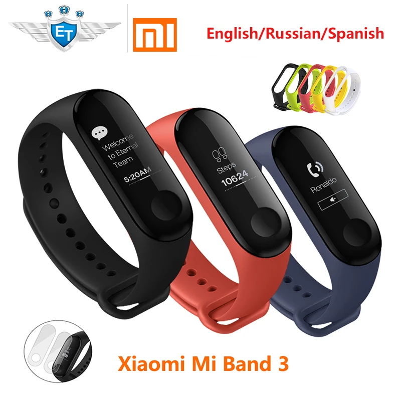 Global Version Xiaomi Mi Band 3 miband 3 Smart Bracelet 0.78 Inch OLED Screen Fitness Tracker xiomi mi band 3 Heart Rate Monitor
Global Version Xiaomi Mi Band 3 miband 3 Smart Bracelet 0.78 Inch OLED Screen Fitness Tracker xiomi mi band 3 Heart Rate Monitor
