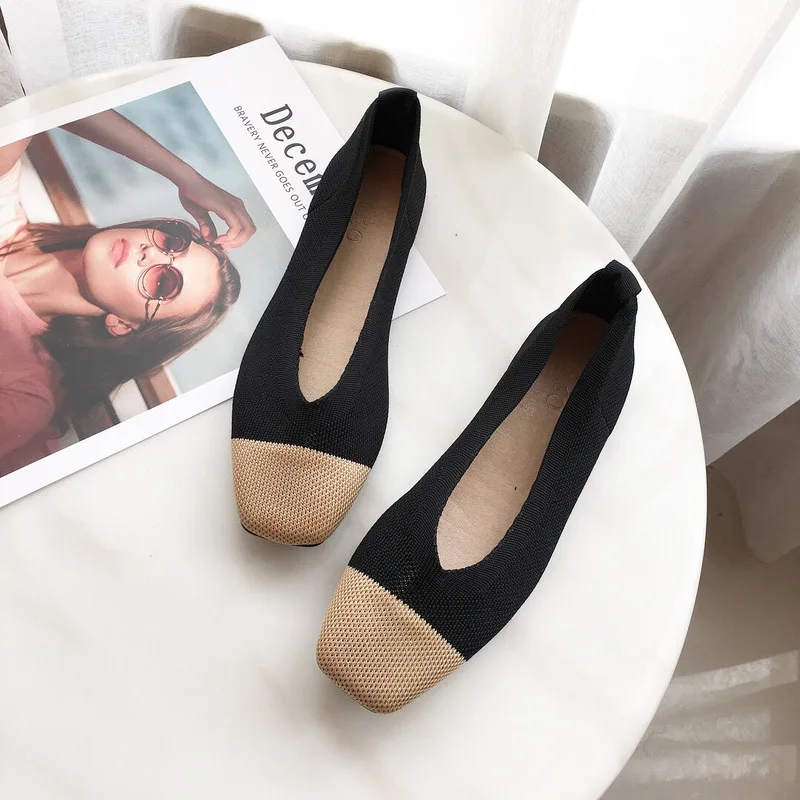 2018 autumn new fashion simple color matching flat shoes women soft and comfortable knitted upper retro wild casual shoes.
2018 autumn new fashion simple color matching flat shoes women soft and comfortable knitted upper retro wild casual shoes.
