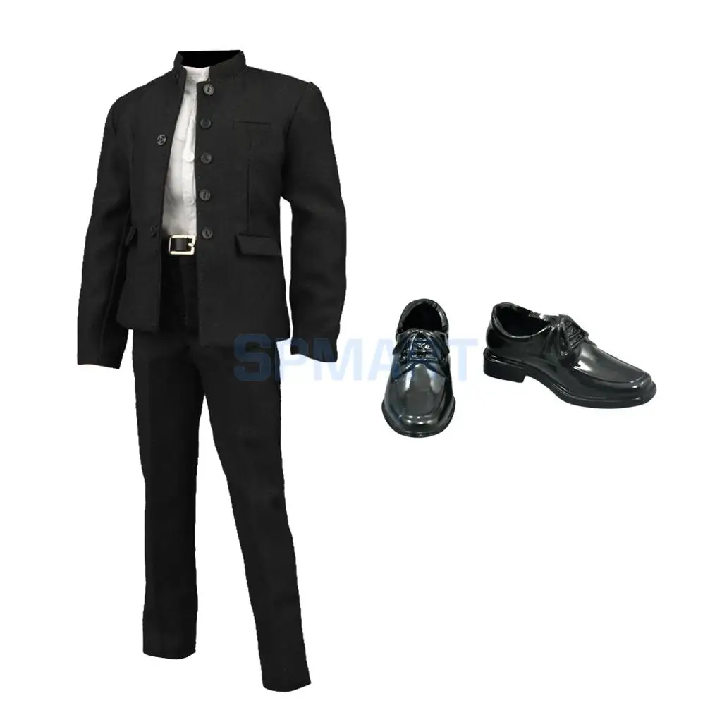 1/6 Black Chinese Tunic Clothes Suit & Leather Shoes Set for 12'' Male Action Figure Body
1/6 Black Chinese Tunic Clothes Suit & Leather Shoes Set for 12'' Male Action Figure Body