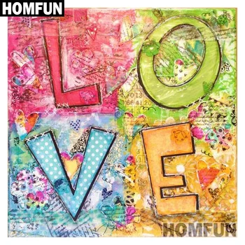 HOMFUN 5D Diamond "colorful love" Diamond Embroidery Full Round/ Square Diy Diamond Painting Cross Stitch Home Decor A00899
HOMFUN 5D Diamond "colorful love" Diamond Embroidery Full Round/ Square Diy Diamond Painting Cross Stitch Home Decor A00899